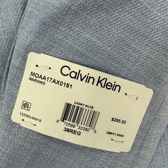 Calvin Klein Men's Light Blue Blazer - Picture 5 of 5